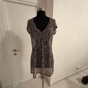 Victoria's Secret Black and White Zebra Mini Dress